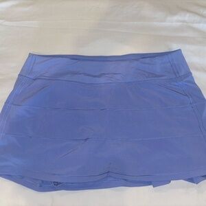 Purple Lululemon pace rival mid rise skirt